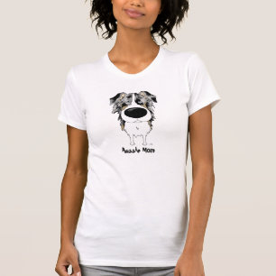 Blue Merle Australian Shepherd Mum T-Shirt