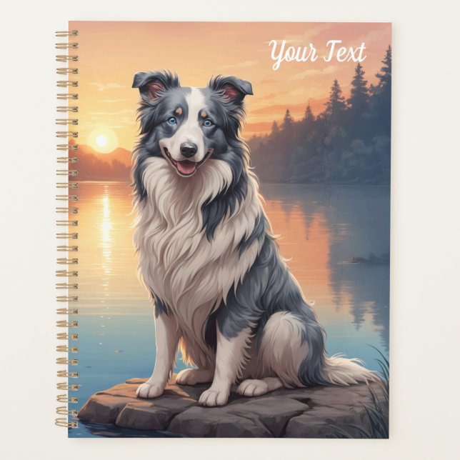 Blue Merle Border Collie by Lake Planner (Front)