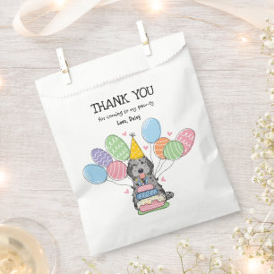 Blue Merle Cockapoo Cavapoo Birthday Party  Favour Bag