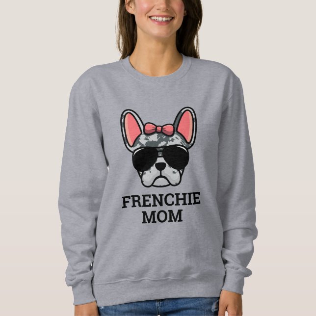 Blue Merle Female French Bulldog Frenchie Dog Mum  Sweatshirt (Front)