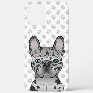 Blue Merle French Bulldog Frenchie Cute Dog & Paws iPhone 12 Pro Max Case