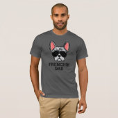 Blue Merle French Bulldog Frenchie Dog Dad T-Shirt (Front Full)