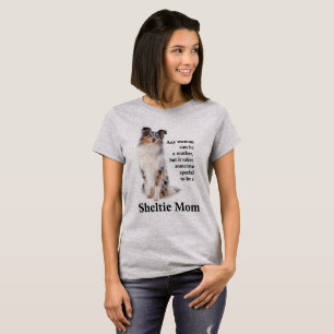 Blue Merle Sheltie Mum T-Shirt