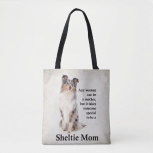 Blue Merle Sheltie Mum Tote