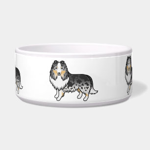 Blue Merle Shetland Sheepdog Sheltie Cartoon Dogs