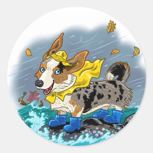Blue merle sticker , without text (Front)