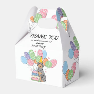Blue Merle Tan Aussiedoodle Birthday Thank You Favour Box