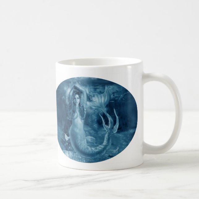 Blue Mermaid Coffee Mug (Right)