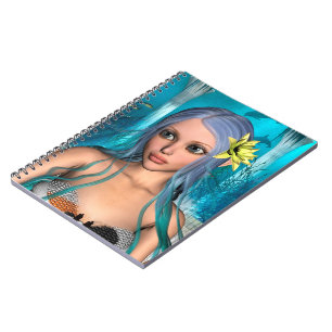 Blue Mermaid Notebook