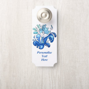 Blue Mermaid Ocean Bath Shower Room Door Hanger