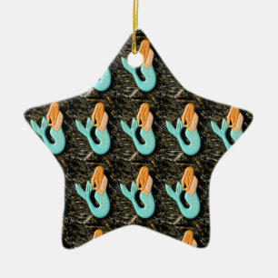 blue mermaid ornament