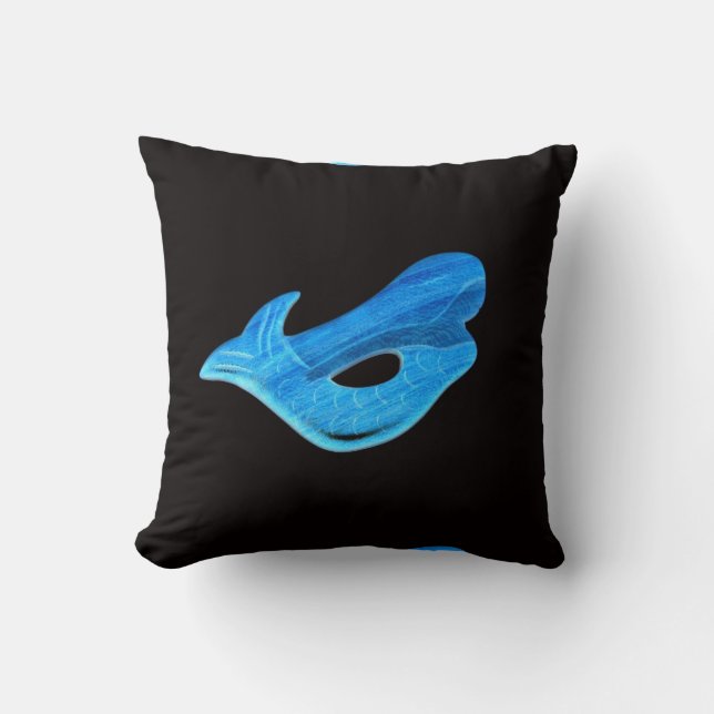 blue mermaid pillow (Front)