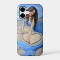 Blue Mermaid 's Heart Fantasy Art iPhone 5 Case