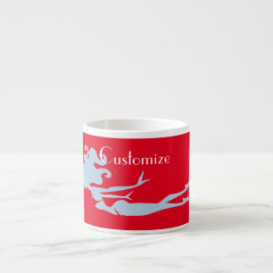 Blue Mermaid Swimmer Thunder_Cove   Espresso Cup