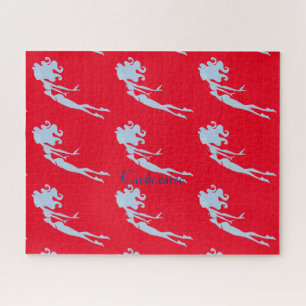 Blue Mermaid Swimmer Thunder_Cove  Jigsaw Puzzle