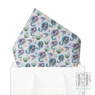 Blue Mermaid Tissue Paper