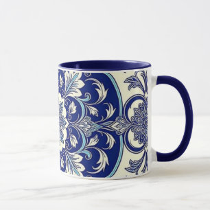 Blue Merry Christmas Coffee Mug
