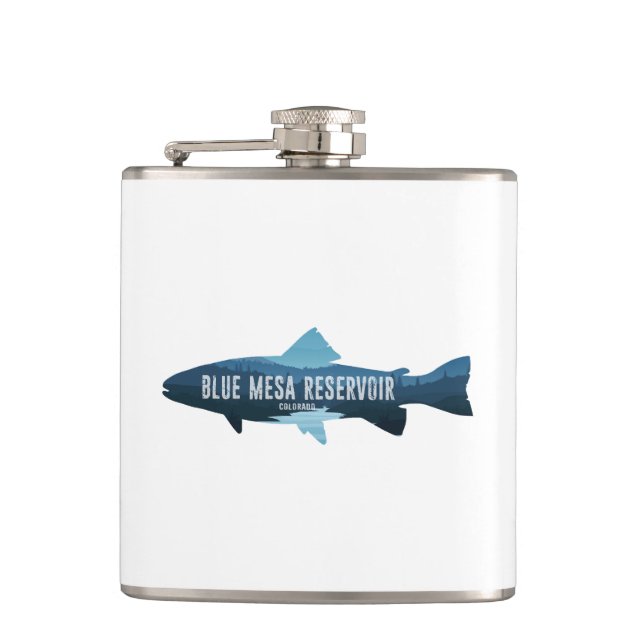 Blue Mesa Reservoir Colorado Fish Hip Flask (Front)