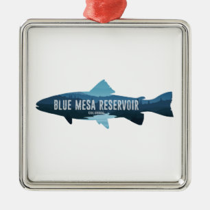 Blue Mesa Reservoir Colorado Fish Metal Ornament