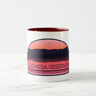 Blue Mesa Reservoir Colorado Red Sunrise Two-Tone Coffee Mug