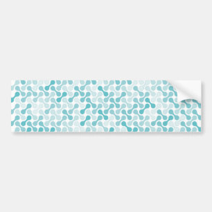 Blue metaball pattern bumper sticker