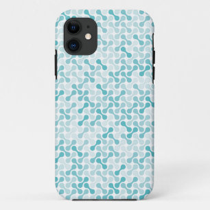 Blue metaball pattern iPhone 11 case