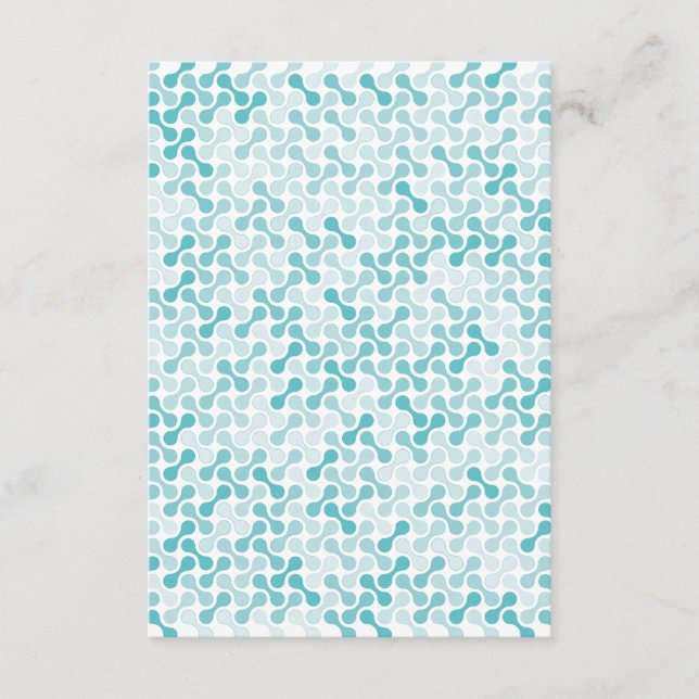 Blue metaball pattern enclosure card (Front)
