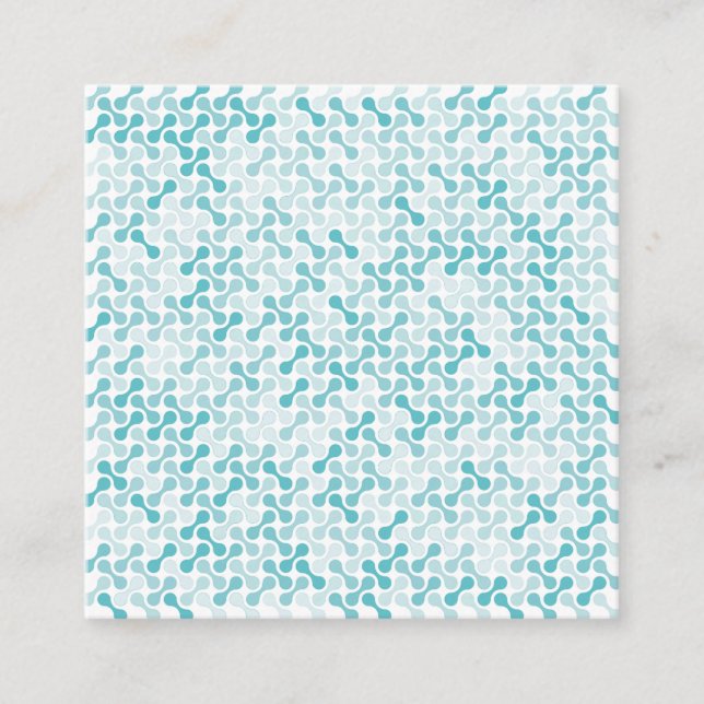 Blue metaball pattern enclosure card (Front)