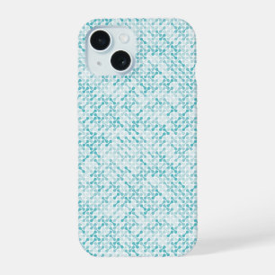 Blue metaball pattern iPhone 15 case