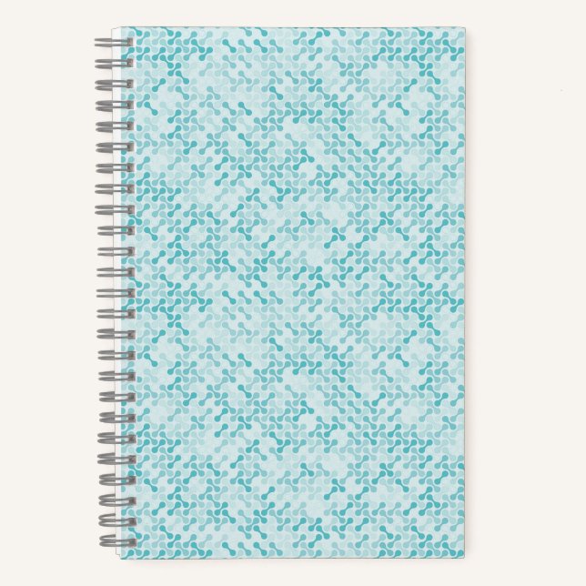 Blue metaball pattern notebook (Front)