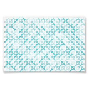 Blue metaball pattern photo print