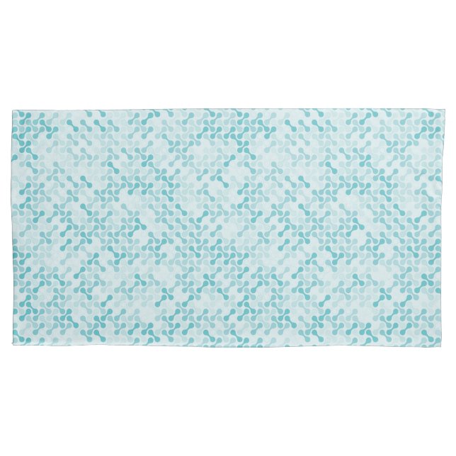 Blue metaball pattern pillowcase (Front)
