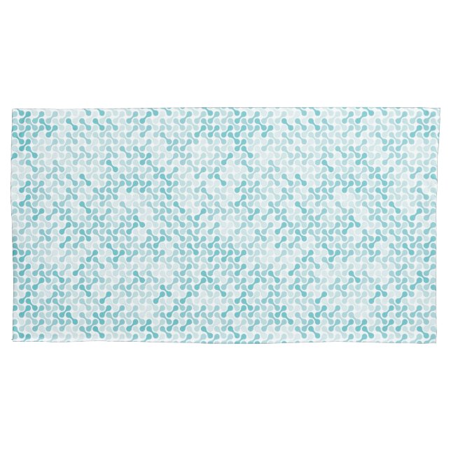 Blue metaball pattern pillowcase (Front-Left)