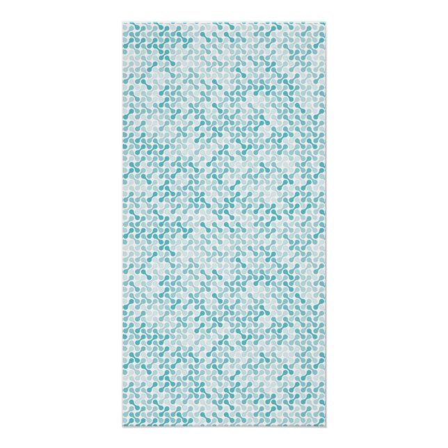Blue metaball pattern poster (Front)