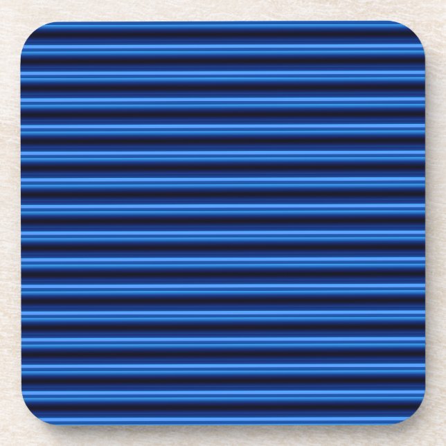 Blue Metal Horizontal Bars  Coaster (Front)