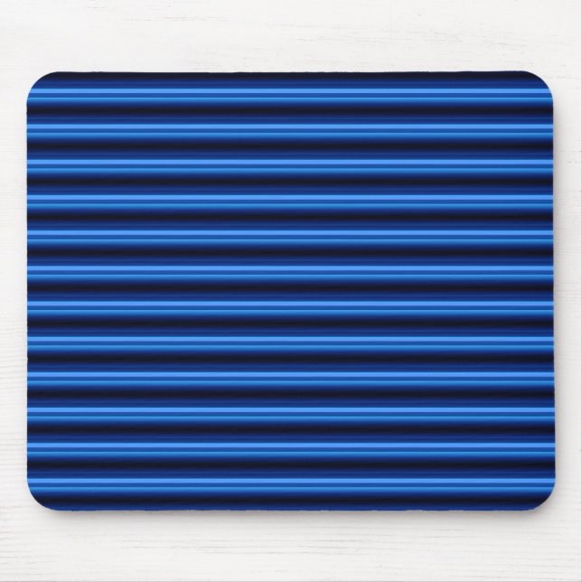 Blue Metal Horizontal Bars  Mouse Pad (Front)