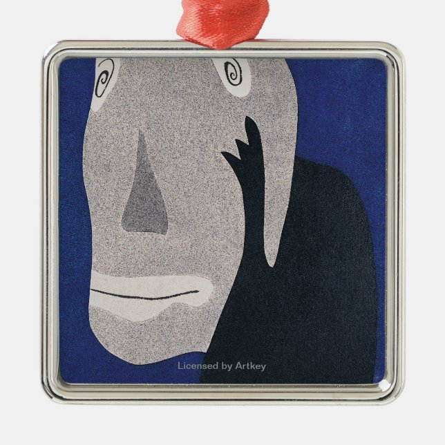 Blue Metal Ornament (Front)