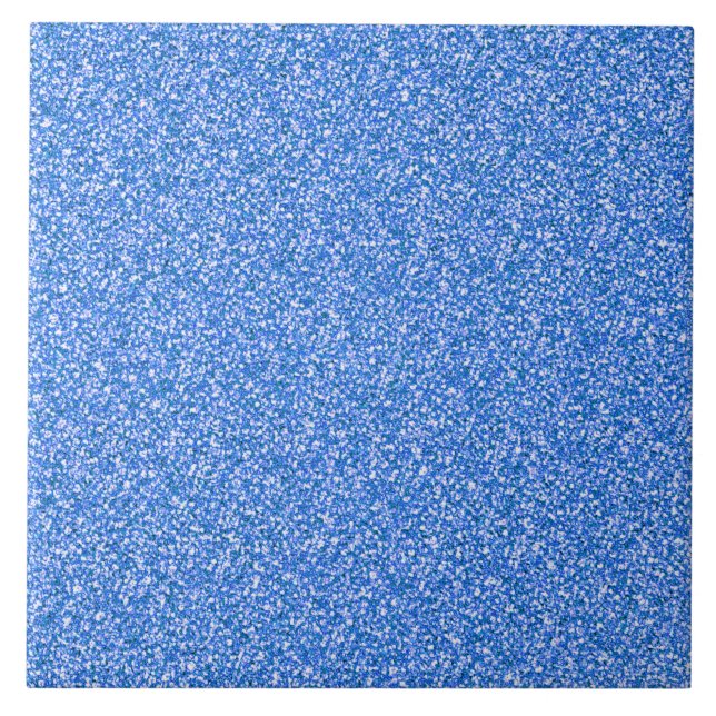 Blue metallic  glitter tile (Front)