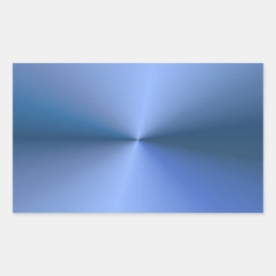 Blue Metallic Look Blank Trendy Template Elegant Rectangular Sticker