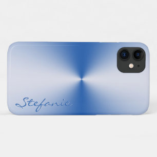 Blue Metallic Radial iPhone 11 Case