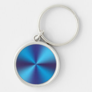 Blue Metallic Texture Design-47456 Key Ring