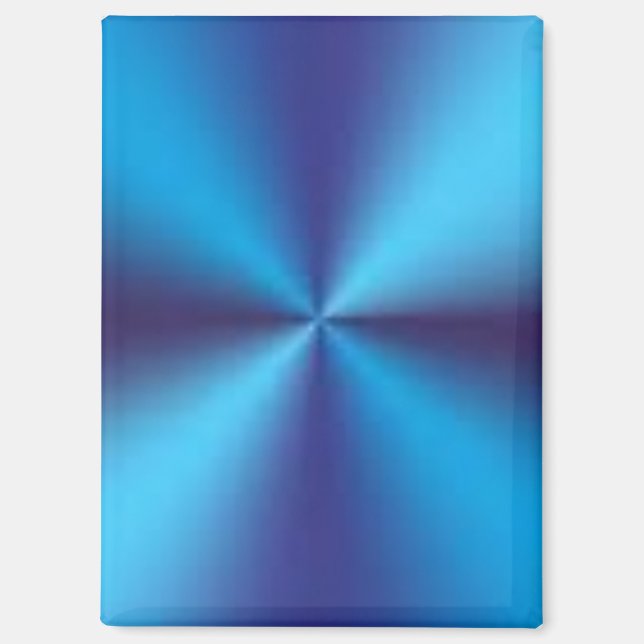 Blue Metallic Texture Design-47456 Magnet (Front)