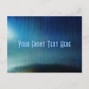 Blue Metalline Sheen Postcard