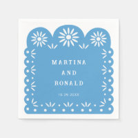 Blue MEXICAN PAPEL PICADO