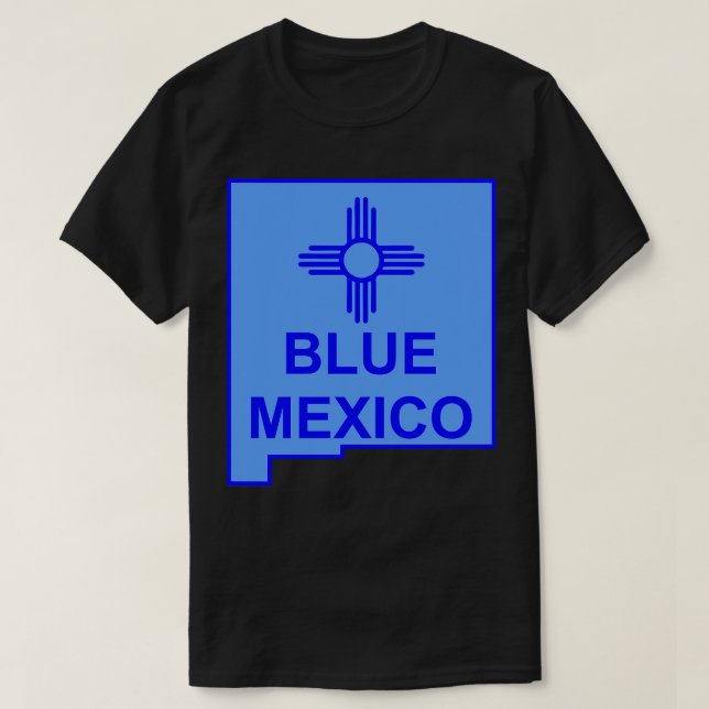 Blue Mexico T-Shirt (Design Front)