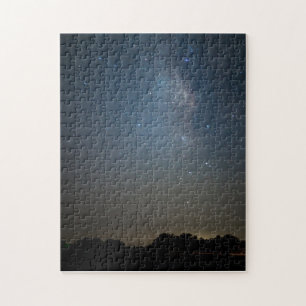 Blue Milky Way Over The Ozarks Jigsaw Puzzle