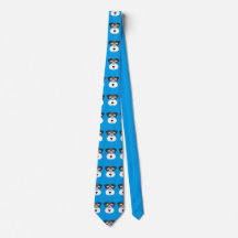 Blue Miniature Schnauzer Tie