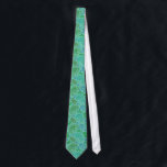 Blue & Mint-Green Tones Vintage paisley Tie<br><div class="desc">Elegant blue and green tones vintage floral paisley pattern over mint-green background you can change. Makes cool wedding tie. If you need any help customising any of my designs,  contact ArtOnWear designer. Free text formatting with live help available by request.</div>