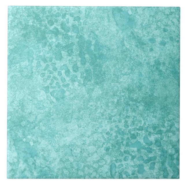 Blue Mint Sea Green Texture Ceramic Tile (Front)