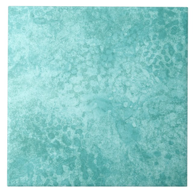 Blue Mint Sea Green Texture Ceramic Tile (Front)